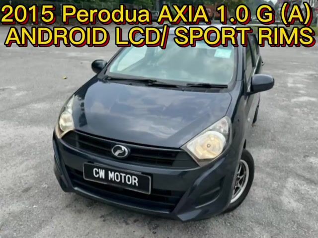 2015 Perodua AXIA 1.0 G (A) ANDROID LCD/SPORT RIMS - 1