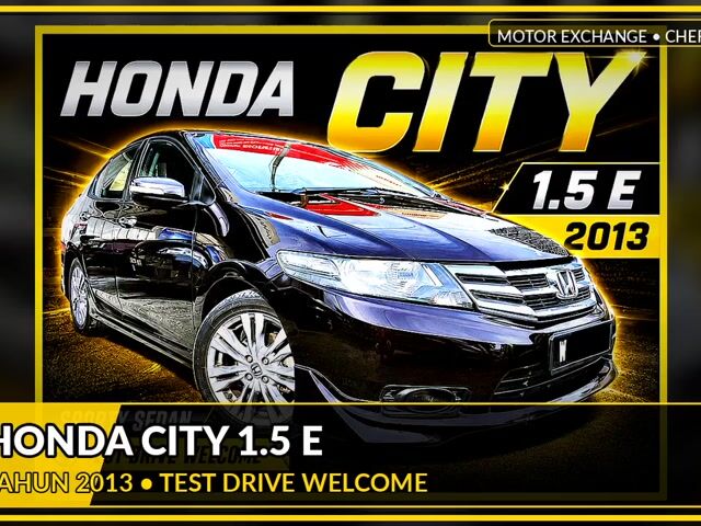 LOAN KDai TERSEDIA! 5-SPEED🔥HONDA CITY 1.5 E 2013 - 1