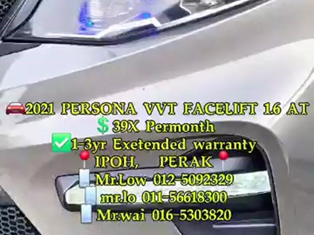 2021 Proton PERSONA FACELIFT 1.6L(A)#on the road# - 1